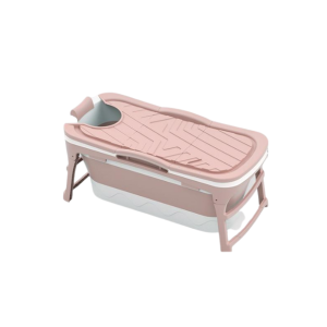 Foldebadekar til voksne med låg - Hornbæk - 128cm - Rosa